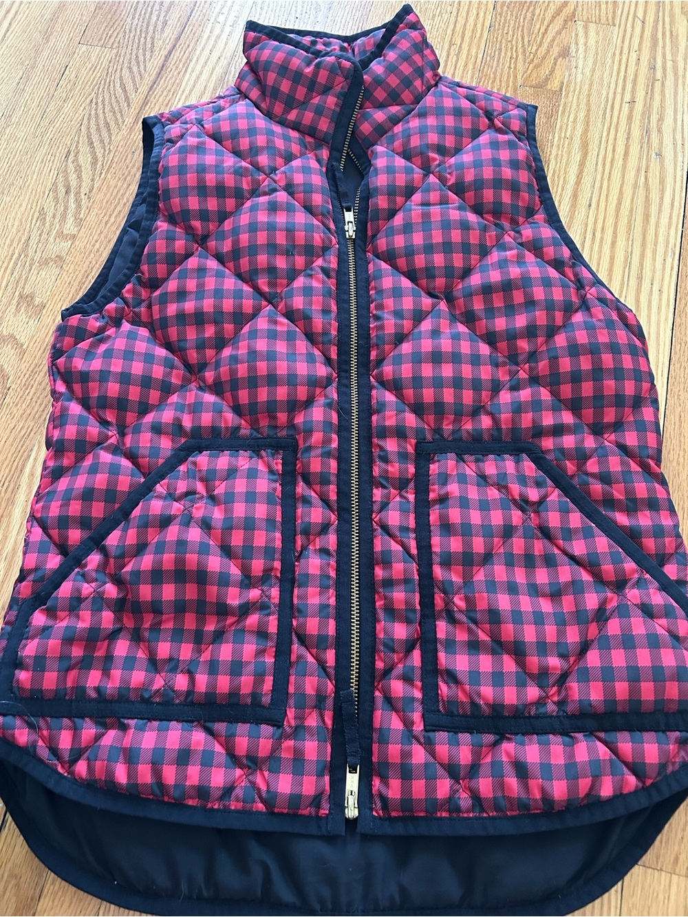 J. Crew Red and Black Buffalo Plaid Lined Jacket